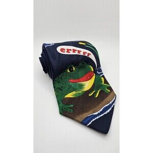 Vintage 1996 BudWeisErrr Frogs Genuine Collection Budweiser Tie Anheiser Busch